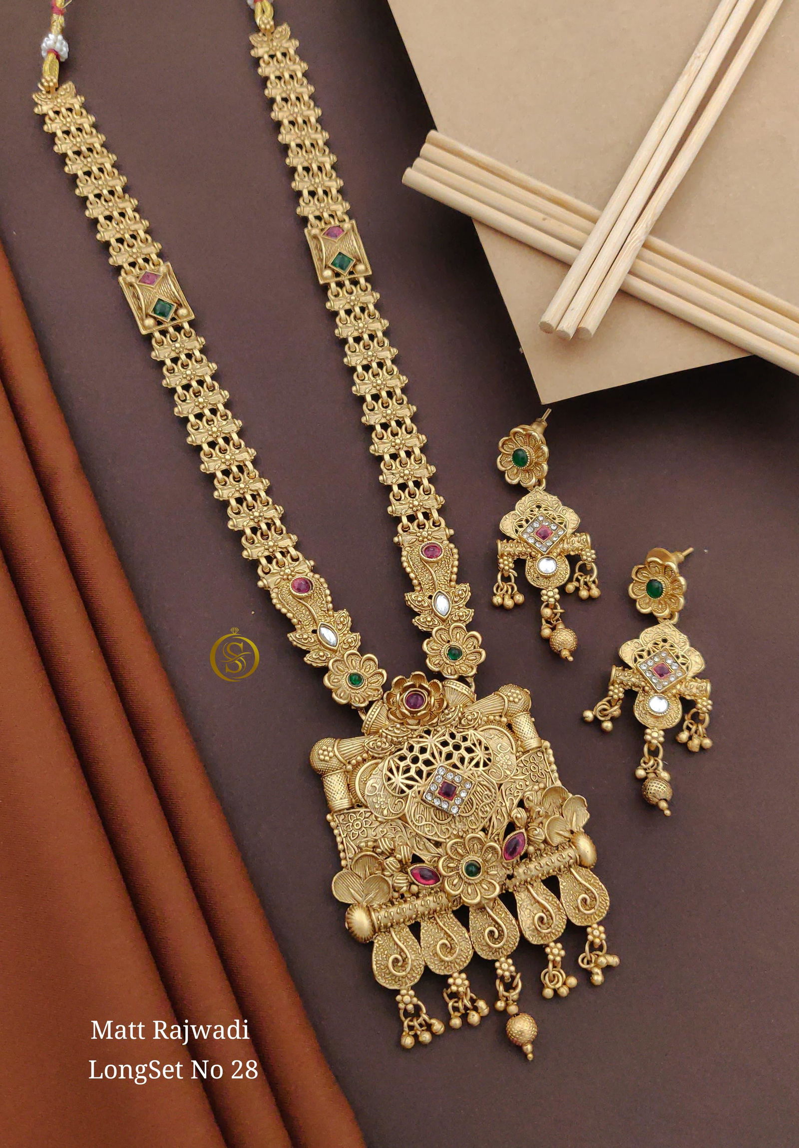 28 MR Matte Bridal Rajwadi Long Set Wholesale Shop In Surat
